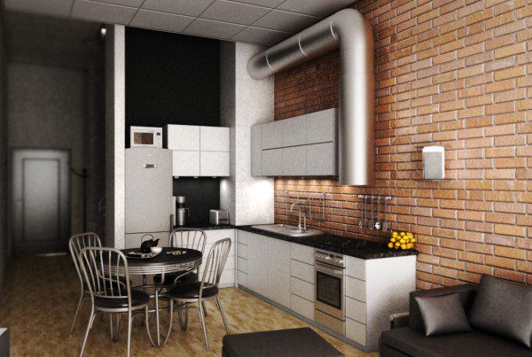 projekt mieszkania loft Gliwice