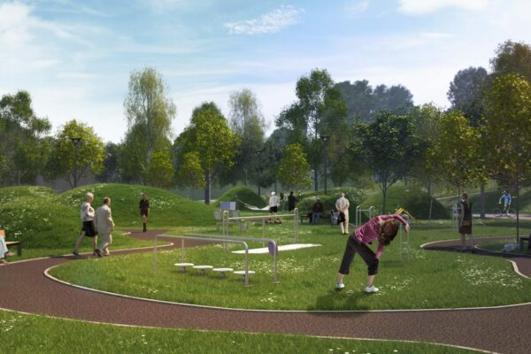 strefa seniora park hallera wizualizacje 3d