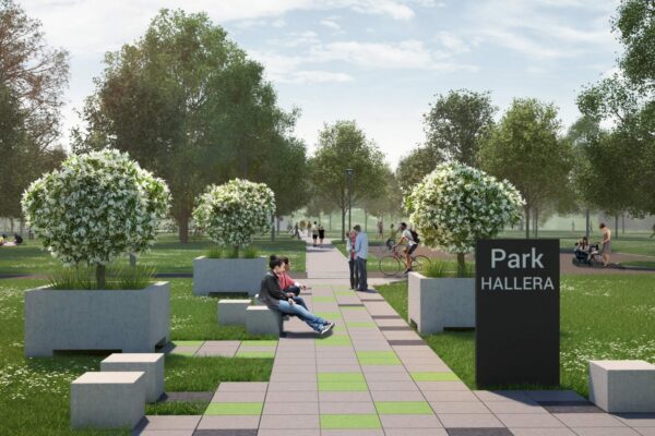 wizualizacje 3d urbanistyczne parku